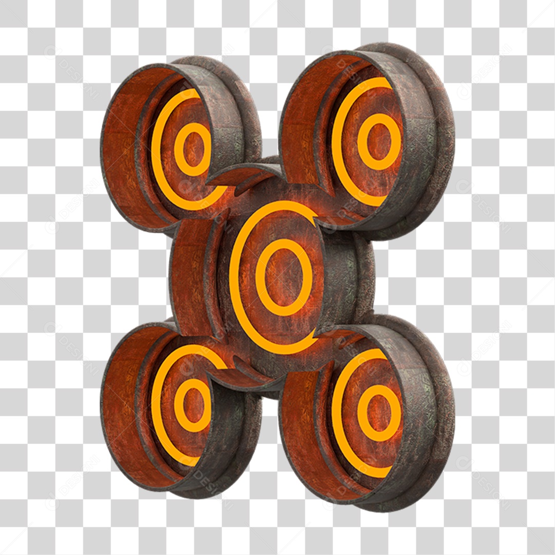 Kit Painel de Metal PNG Transparente