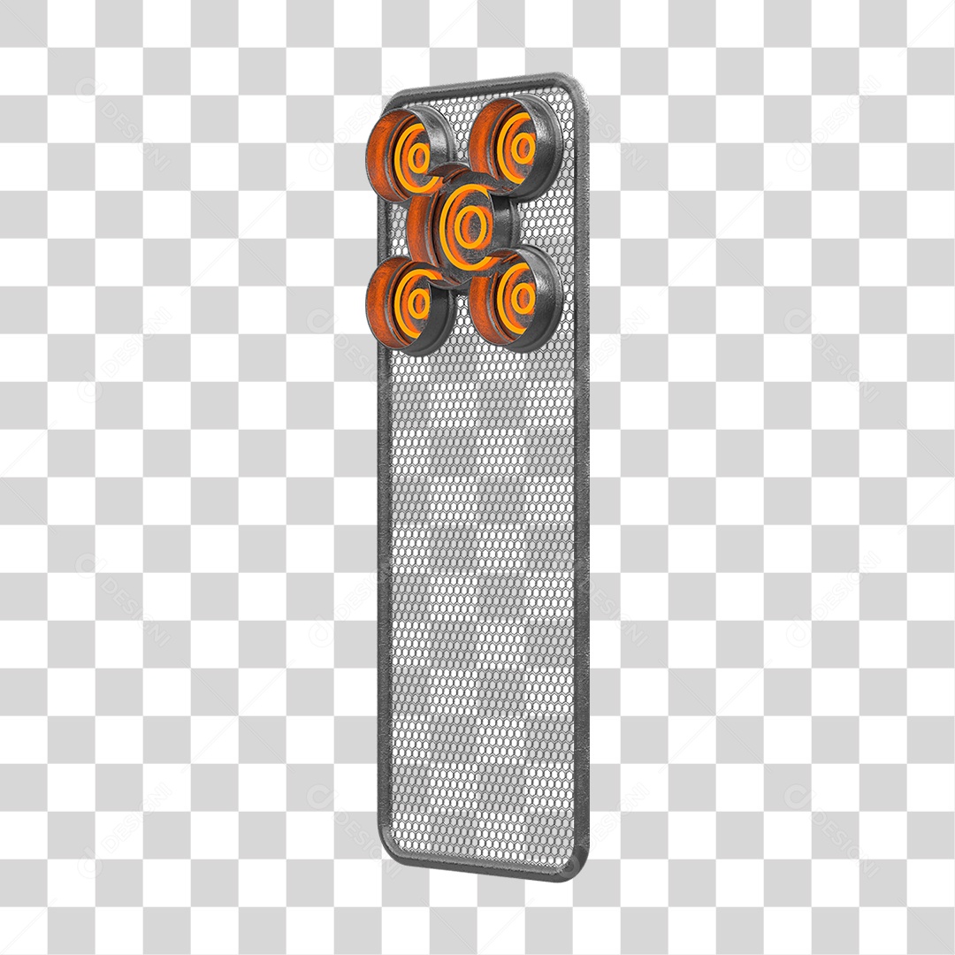 Kit Painel de Metal PNG Transparente