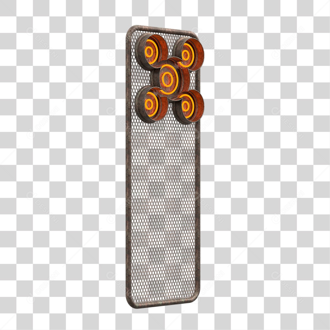 Kit Painel de Metal PNG Transparente