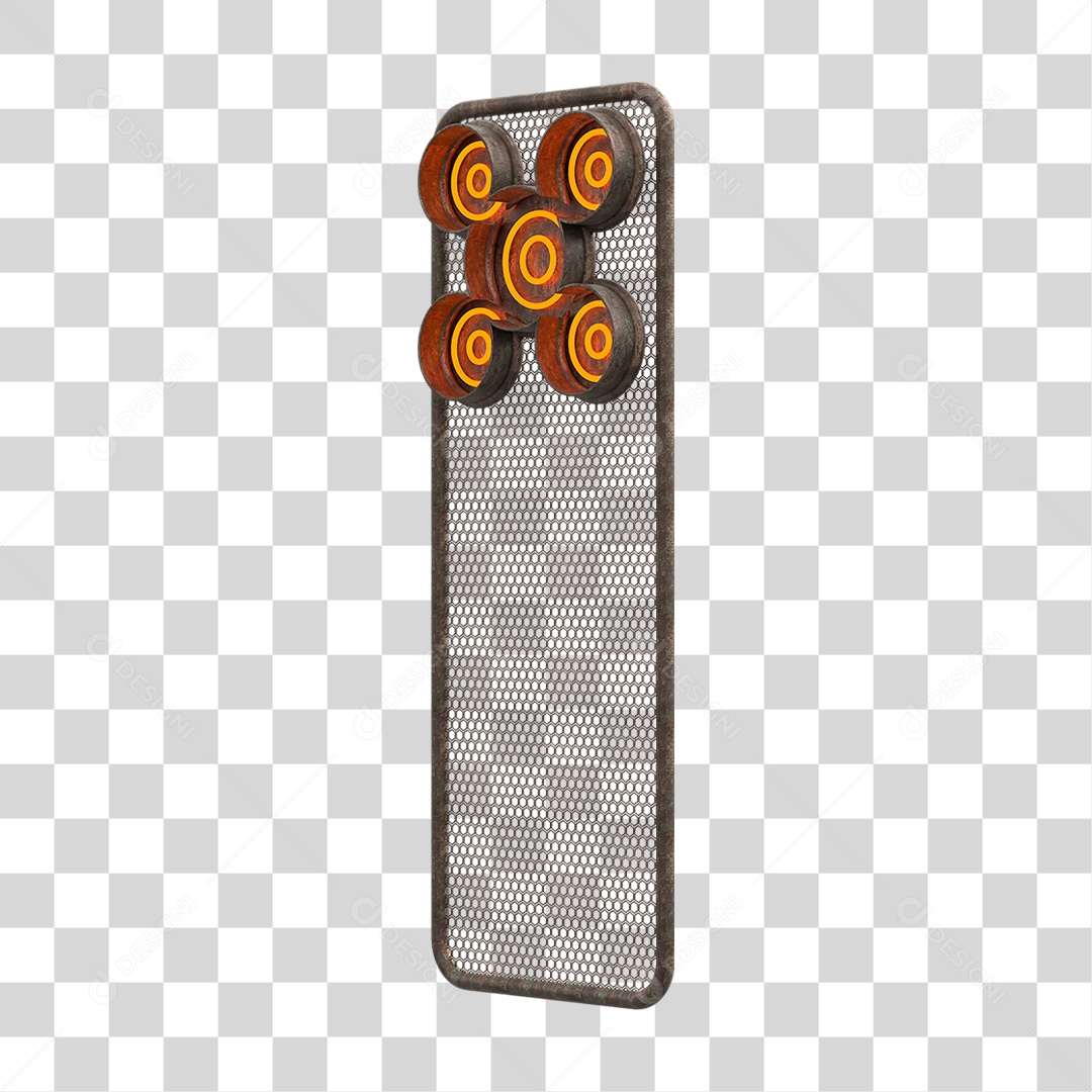 Kit Painel de Metal PNG Transparente