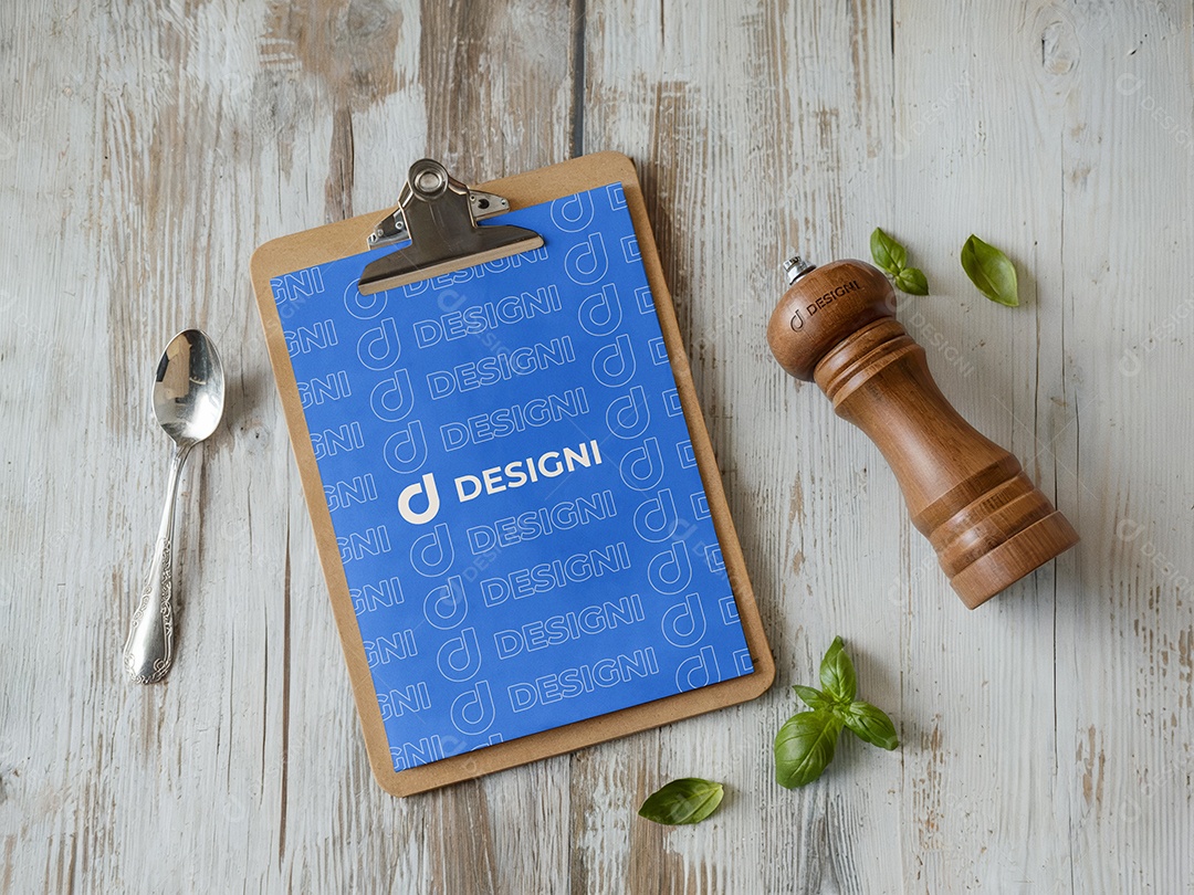 Mockup Menu De Restaurante PSD Editável