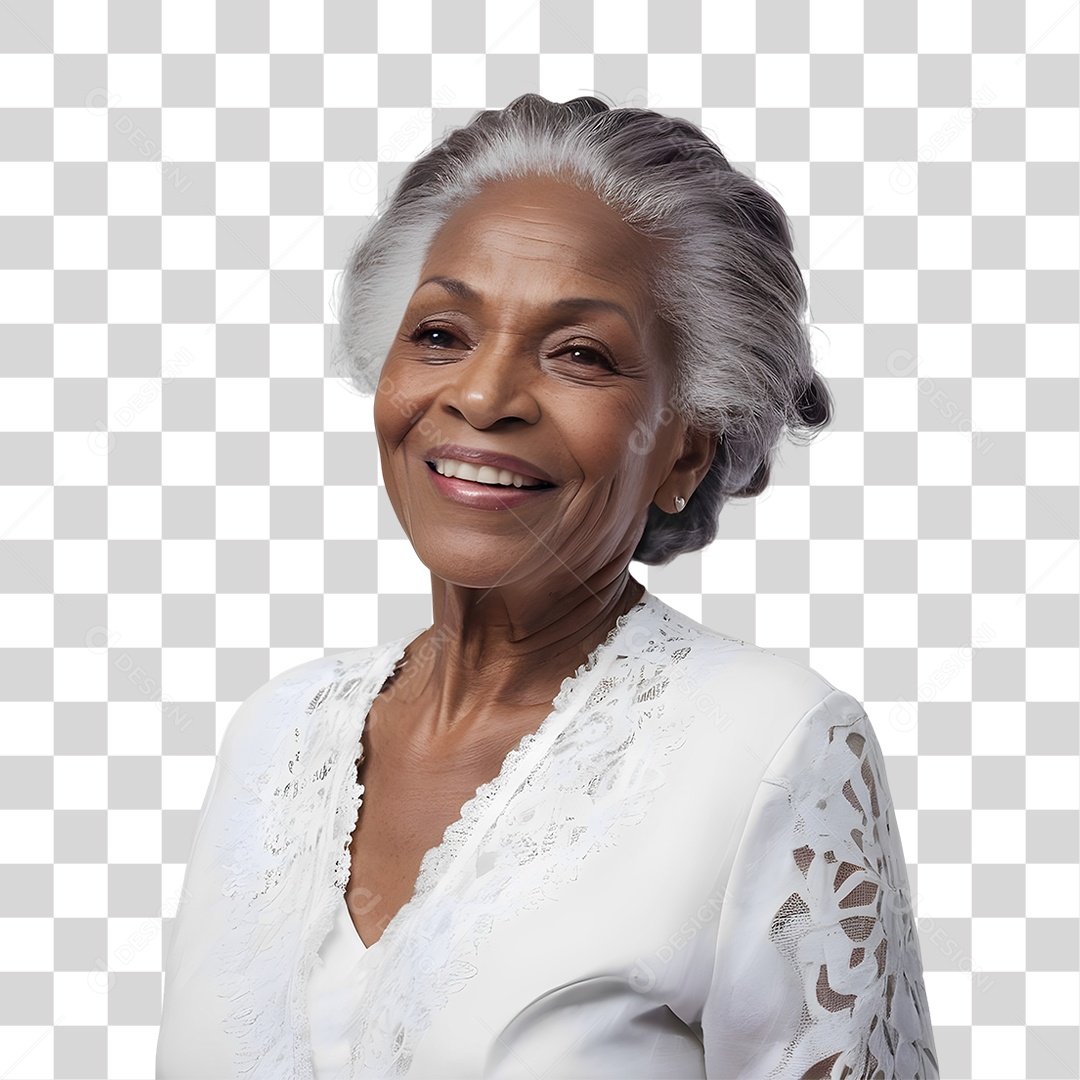Mulher Senhora Idosa PNG Transparente