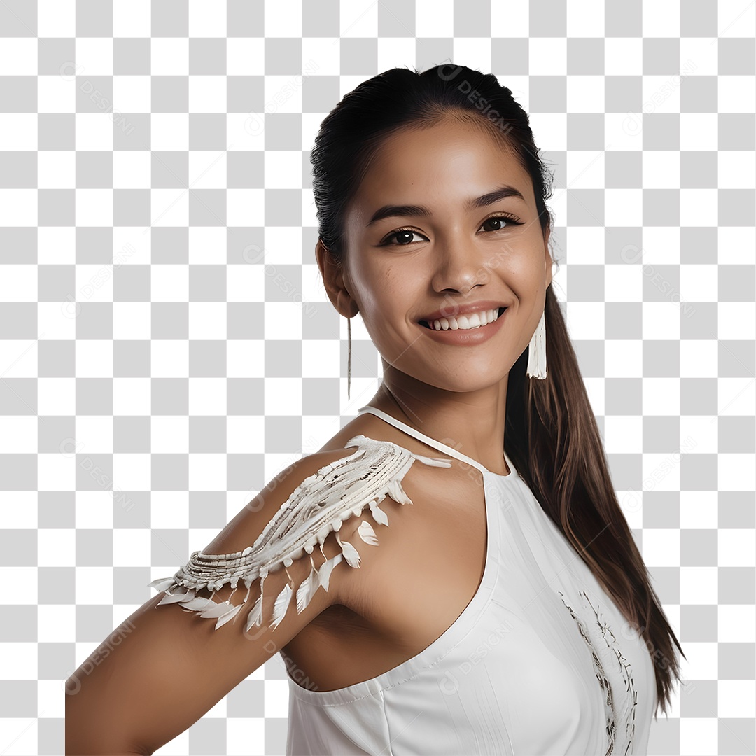 Mulher Modelo Dia da Mulher PNG Transparente