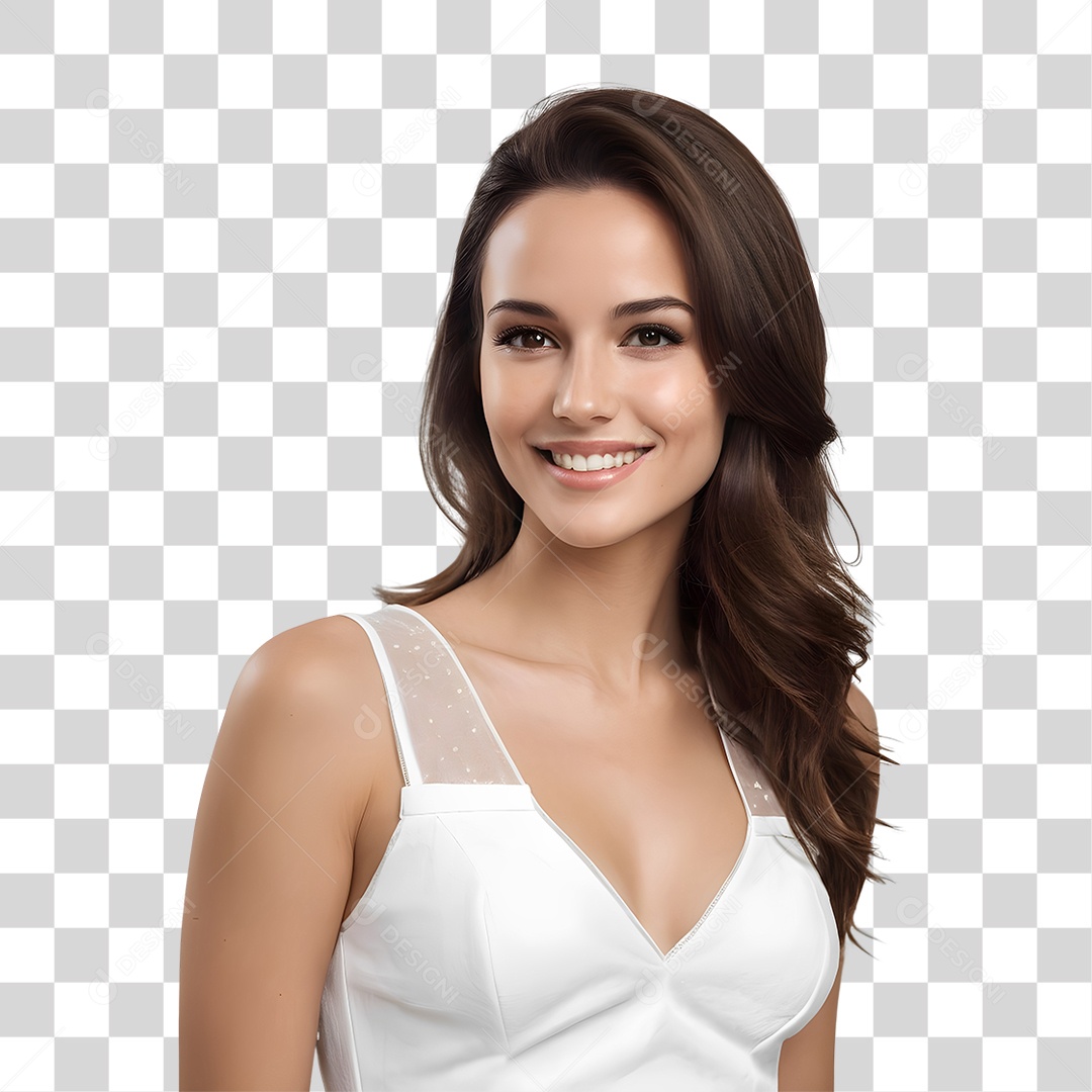 Mulher Modelo Dia da Mulher PNG Transparente
