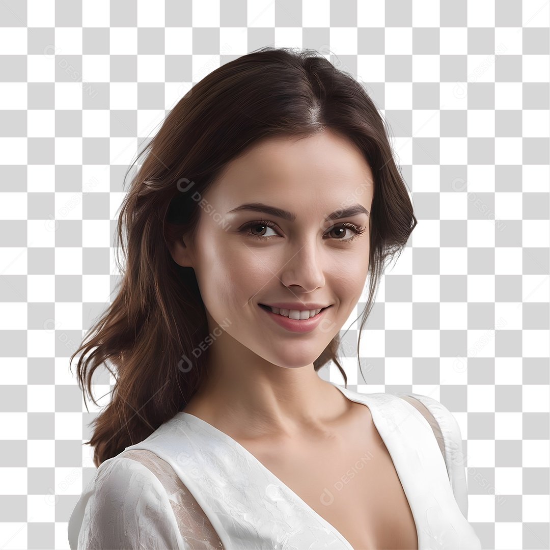 Mulher Modelo Dia da Mulher PNG Transparente