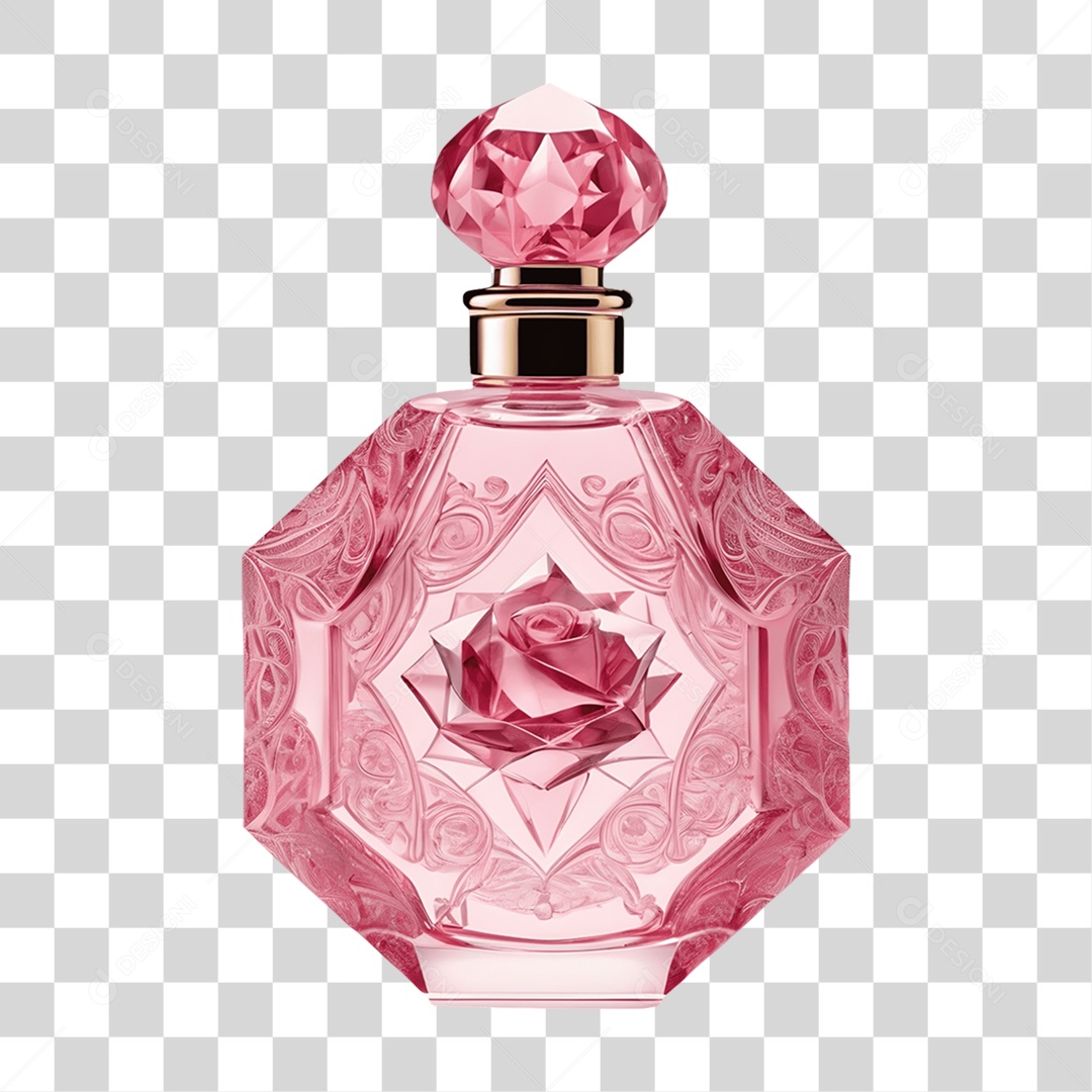 Vidro de Perfume de Cristal Dia da Mulher PNG Transparente