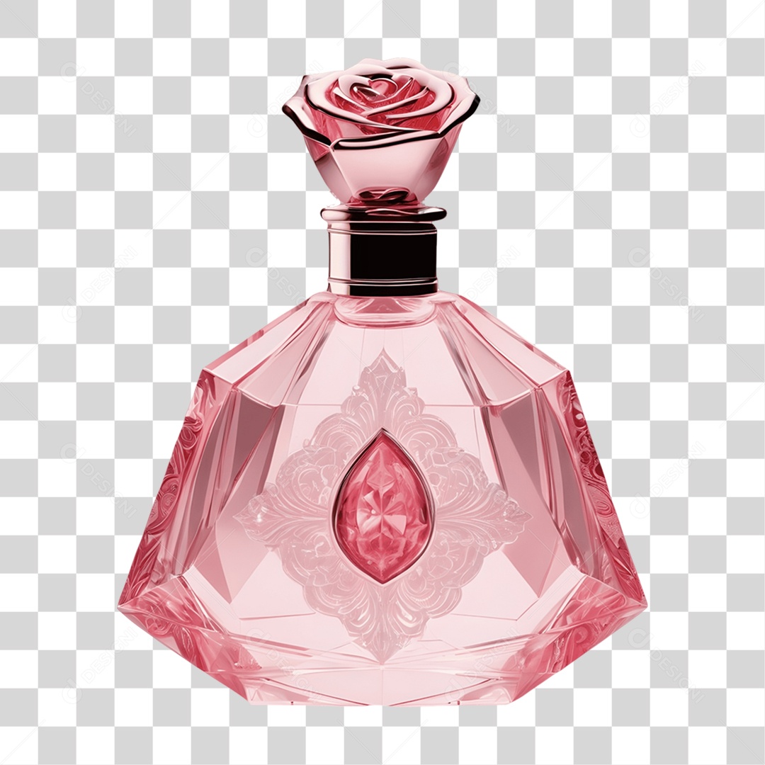 Vidro de Perfume de Cristal Dia da Mulher PNG Transparente