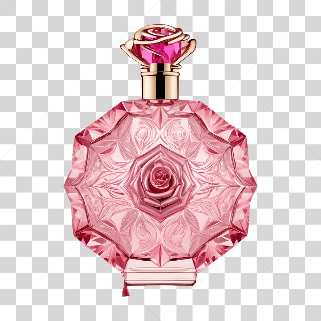 Vidro de Perfume de Cristal Dia da Mulher PNG Transparente