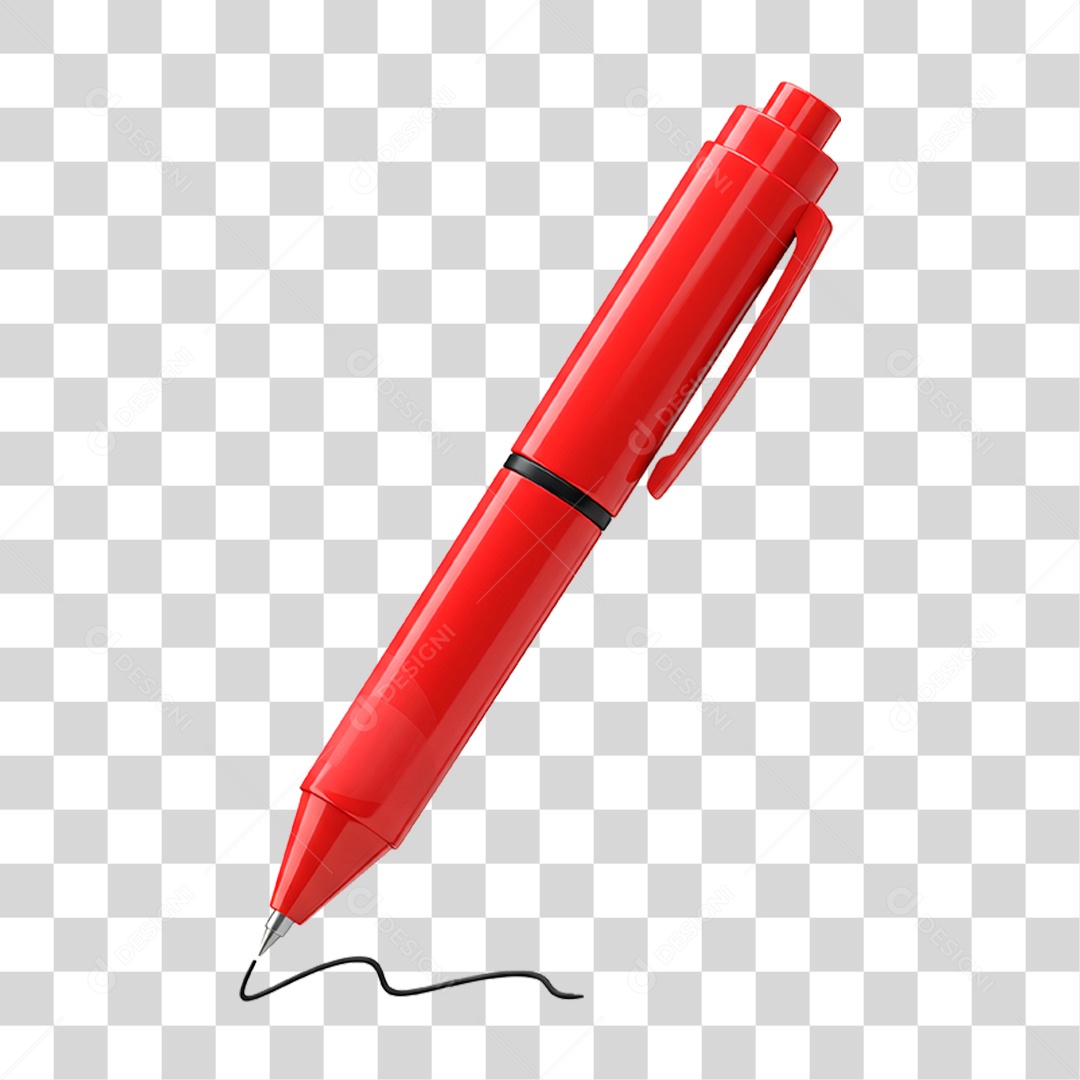 Caneta Vermelha PNG Transparente