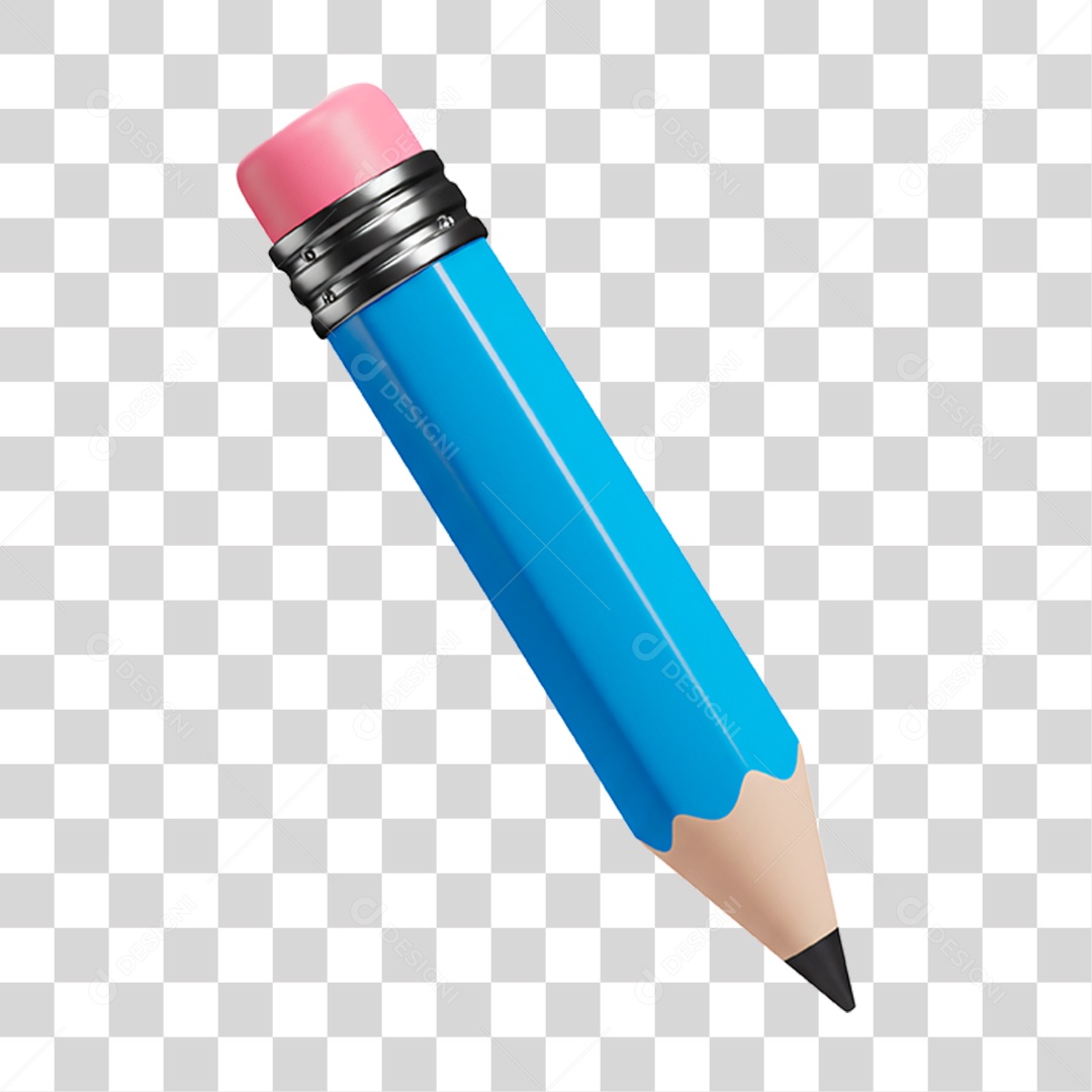 Lápis Azul PNG Transparente