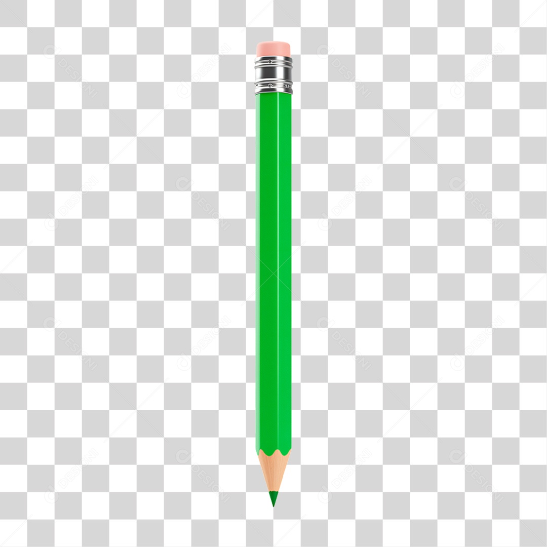 Lápis Verde PNG Transparente