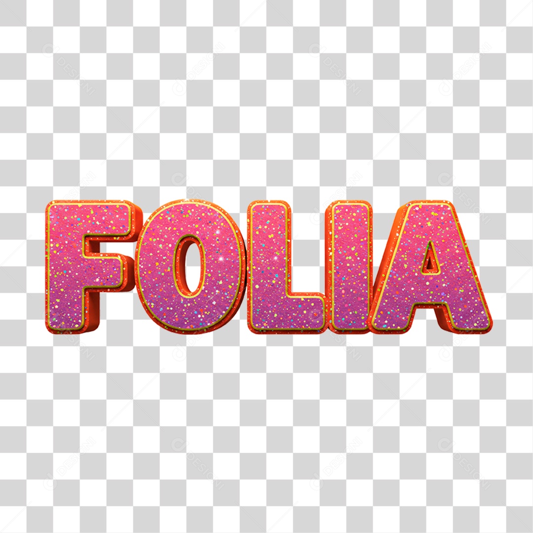 Selo 3D Folia Para Composição PNG Transparente