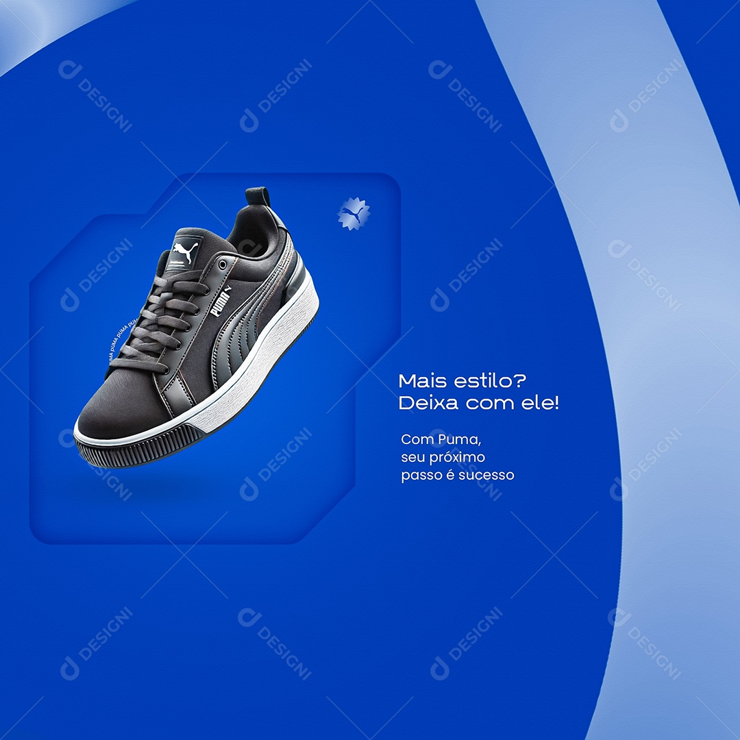 Black Friday Tênis Puma Mais Estilo Social Media PSD Editável