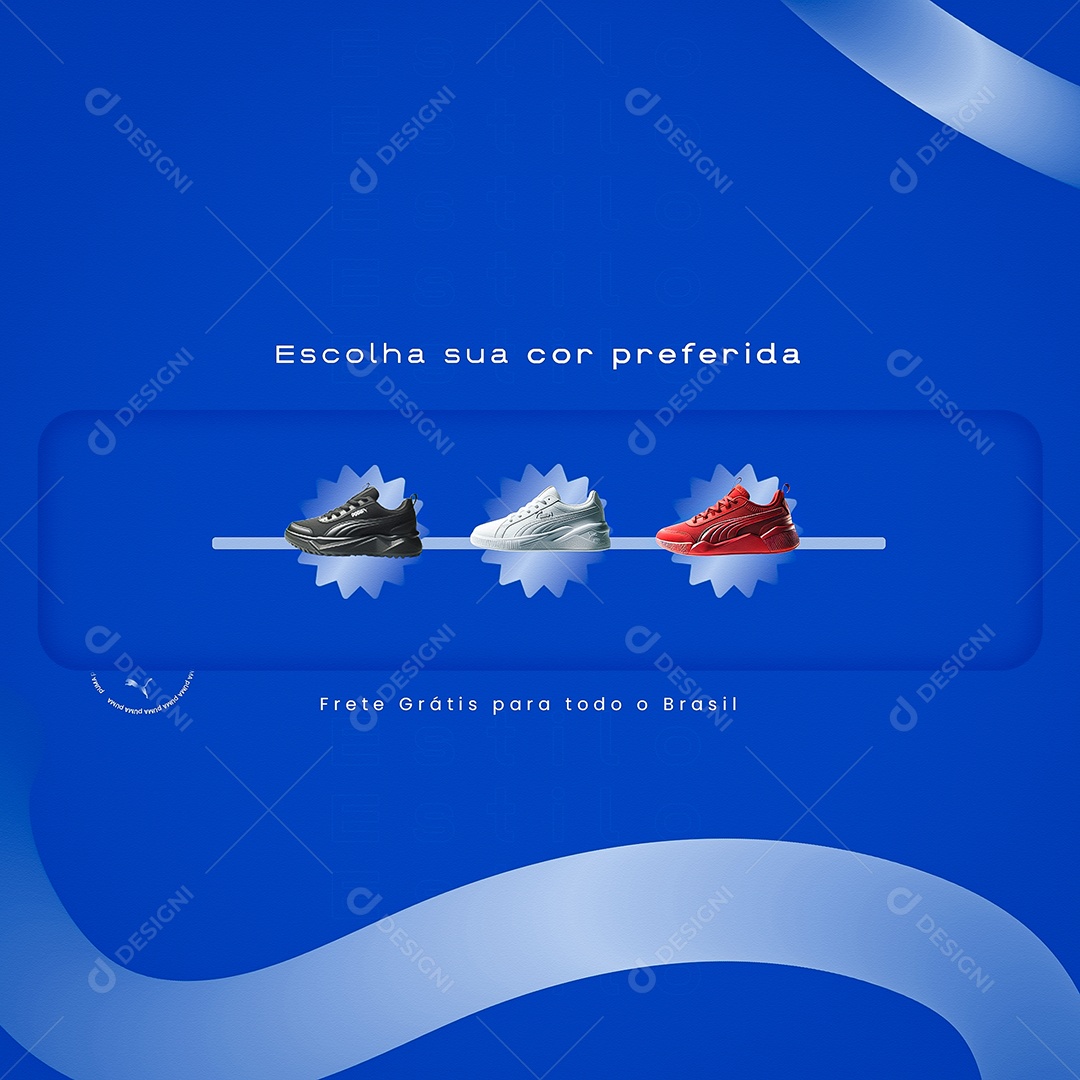 Black Friday Puma Escolha Sua Cor Favorita Social Media PSD Editável