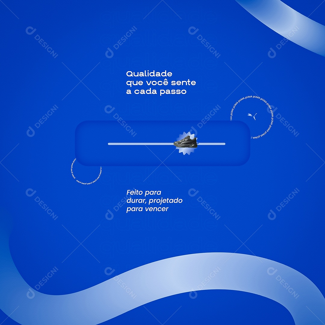 Black Friday Tênis Puma Qualidade Que Você Sente Social Media PSD Editável