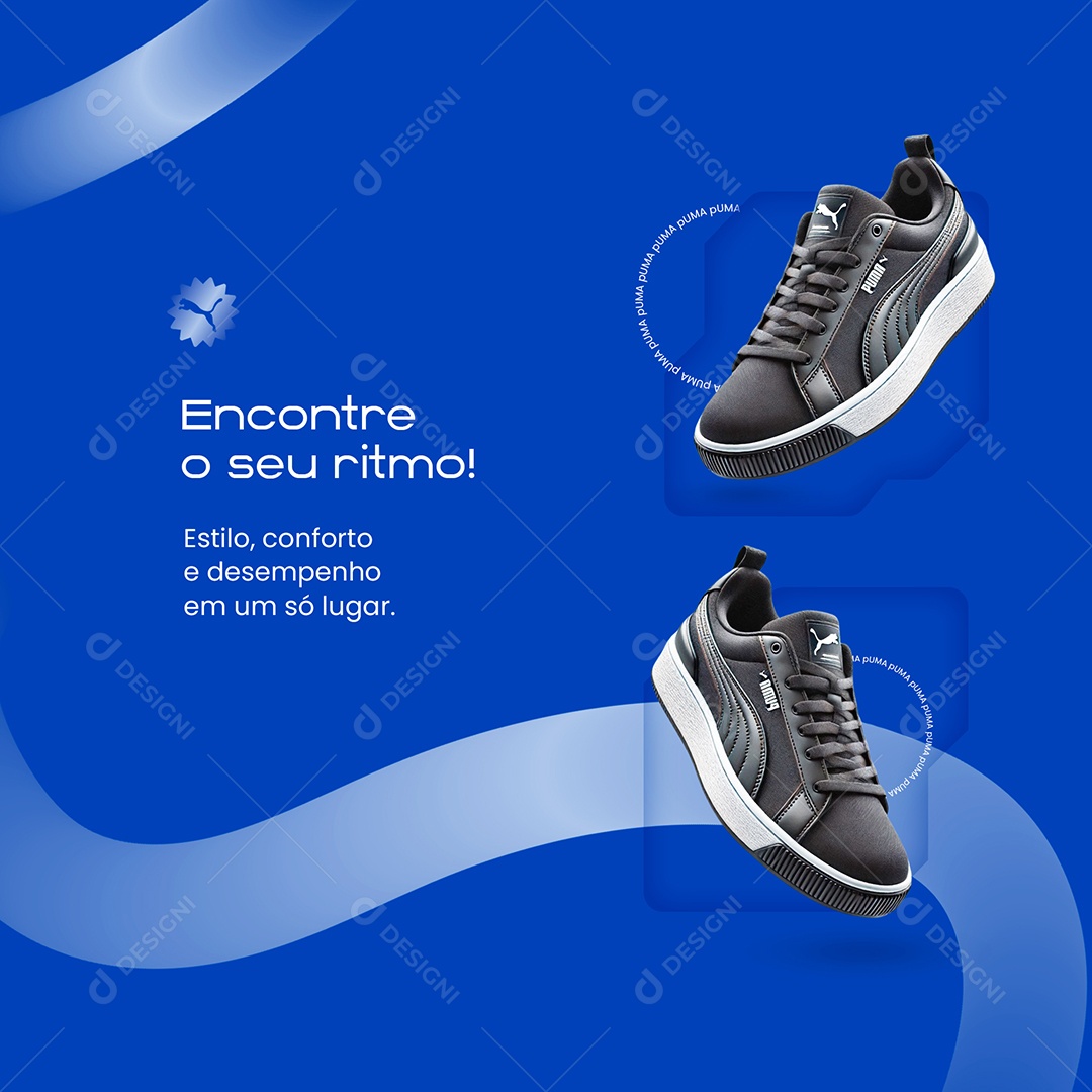 Black Friday Tênis Puma Social Media PSD Editável