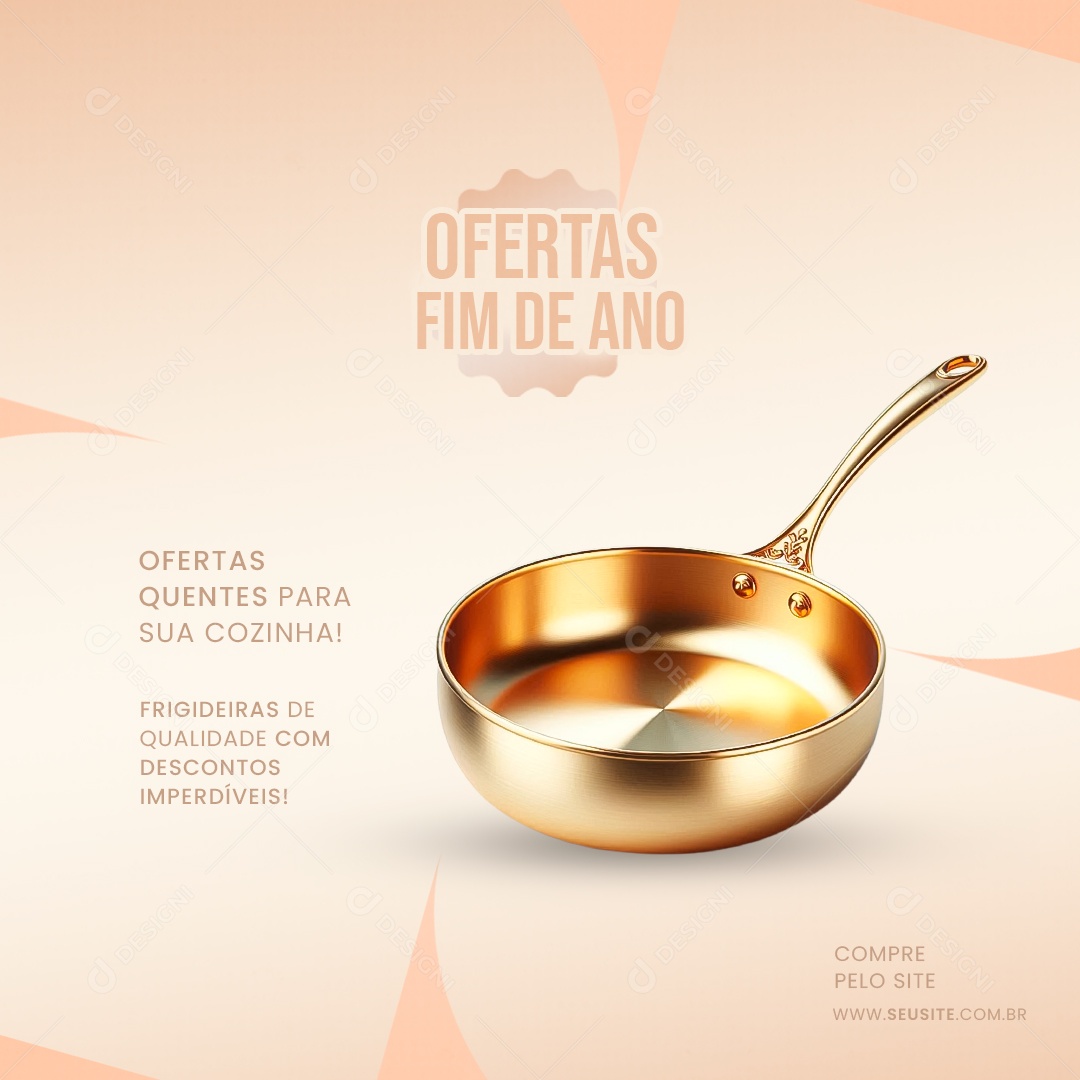 Eletrodomésticos Ofertas de Fim de Ano Quentes Social Media PSD Editável