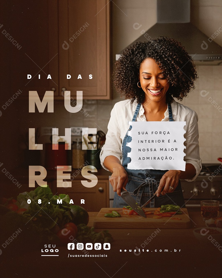 Dia Das Mulheres 08 de Março Social Media PSD Editável
