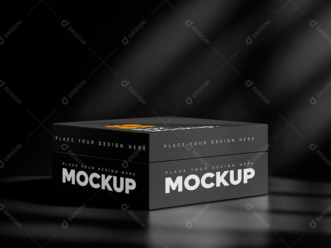 Caixa Mockup PSD Editável