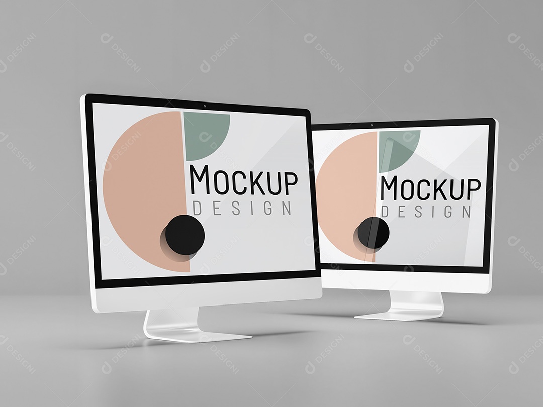 Monitor Mockup PSD Editável