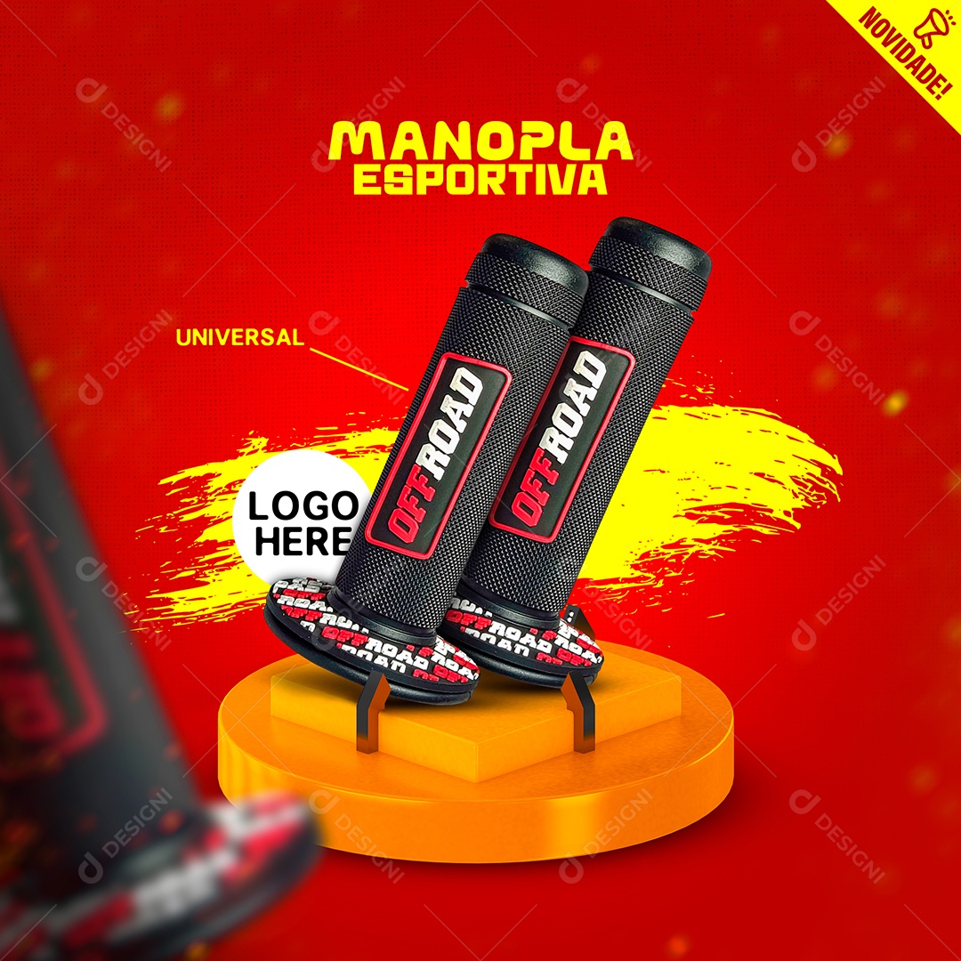 Eletrodomésticos Manopla Esportiva Social Media PSD Editável