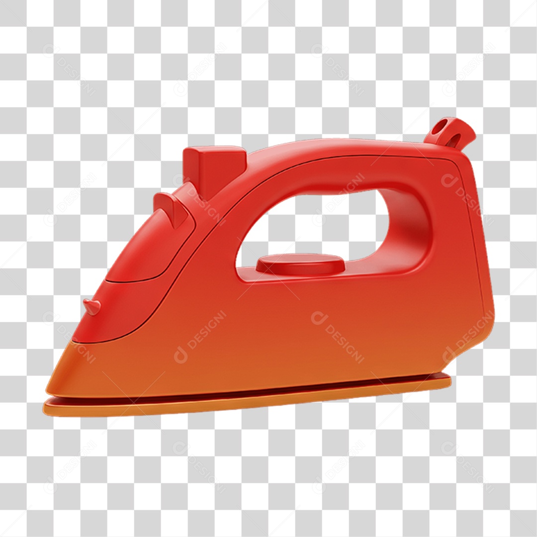 Ferro de Passar com Cores Degradê PNG Transparente