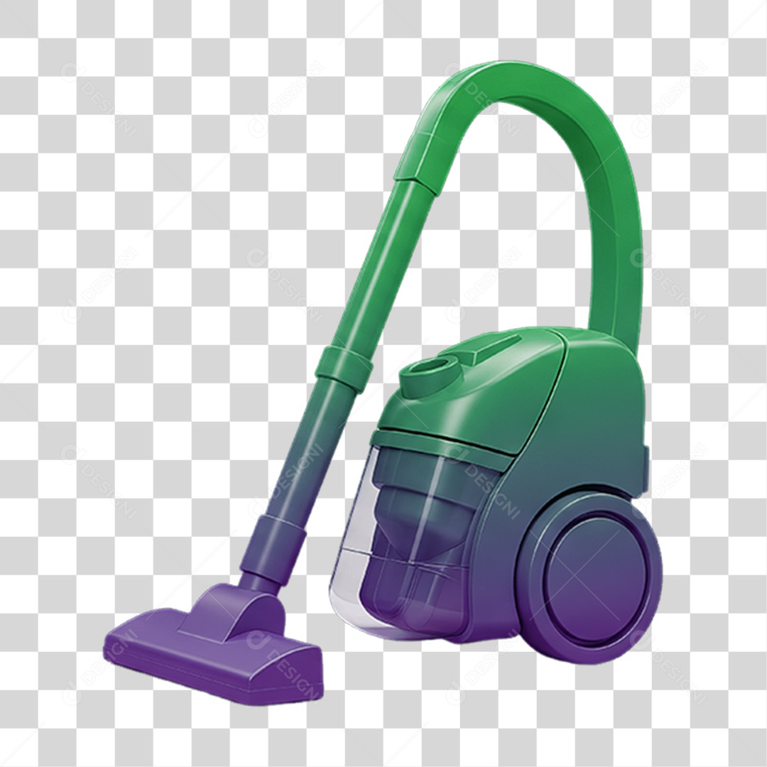 Aspirador de Pó com Cores Degradê PNG Transparente