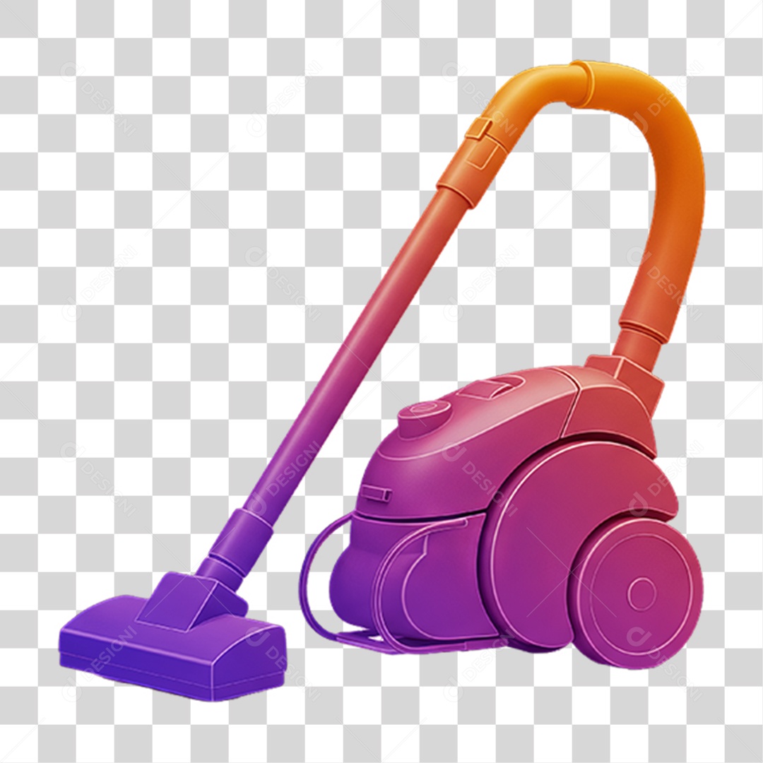 Aspirador de Pó com Cores Degradê PNG Transparente