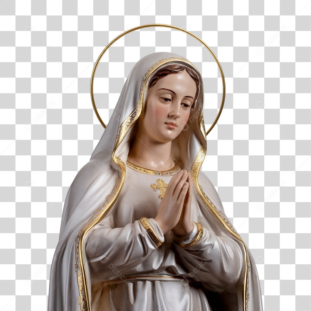Imagem Semelhante a Nossa Senhora de Lourdes PNG Transparente