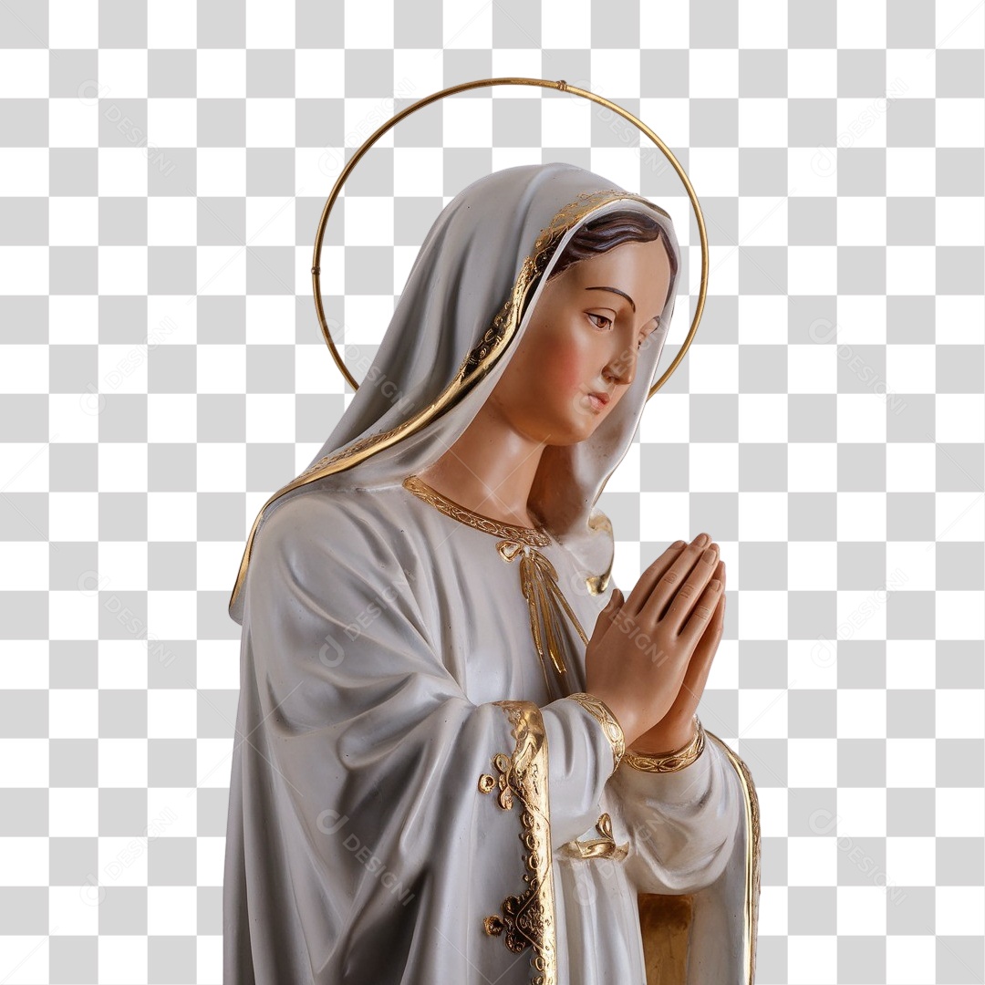 Imagem Semelhante a Nossa Senhora de Lourdes PNG Transparente