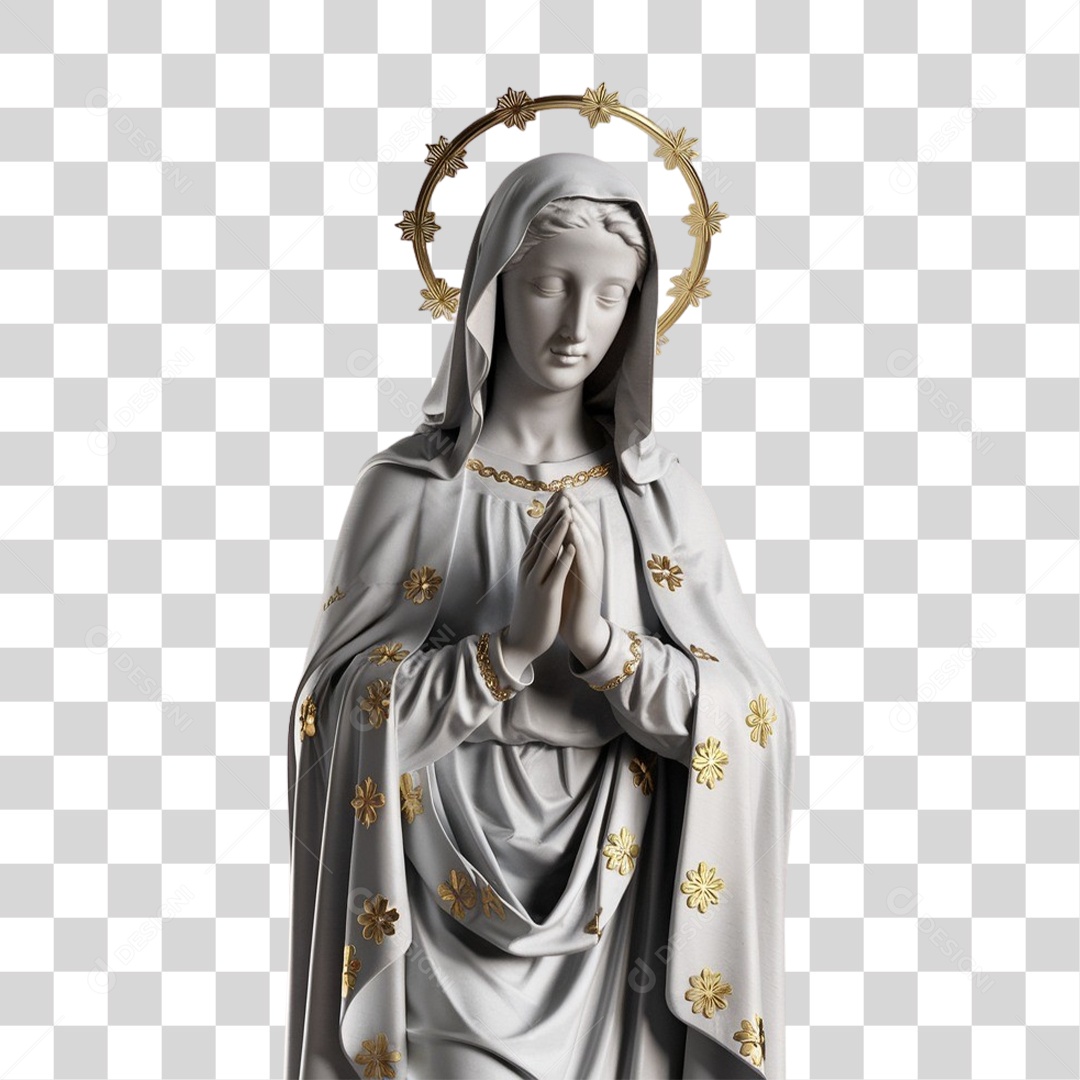 Imagem Semelhante a Nossa Senhora de Lourdes PNG Transparente