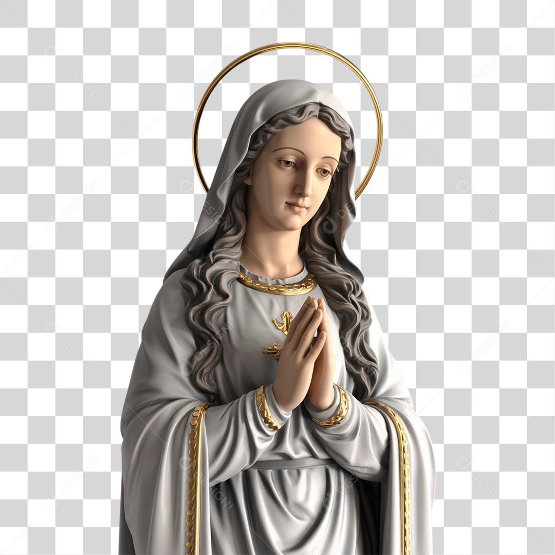Imagem Semelhante a Nossa Senhora de Lourdes PNG Transparente