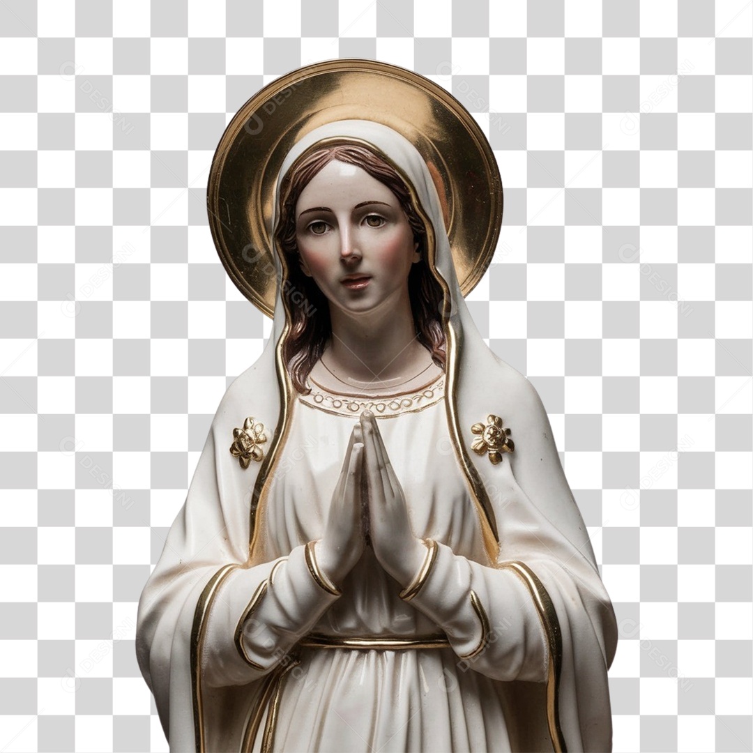 Imagem Semelhante a Nossa Senhora de Lourdes PNG Transparente