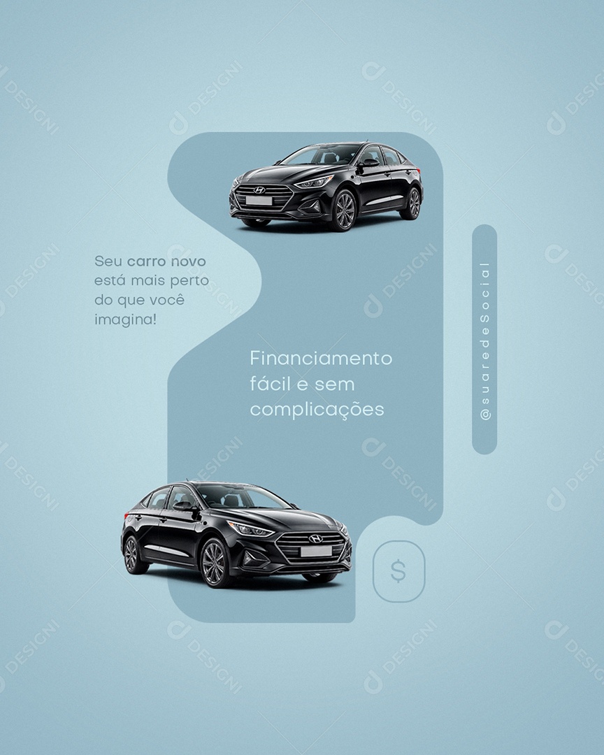Concessionária Compre seu Carro Novo Social Media PSD Editável