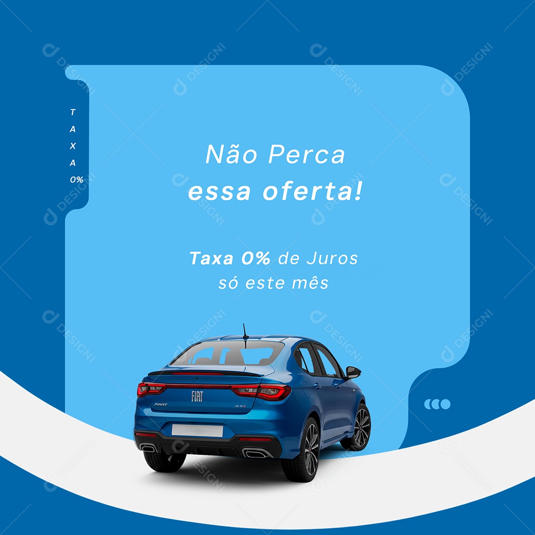 Concessionária Não Perca essa Oferta Social Media PSD Editável