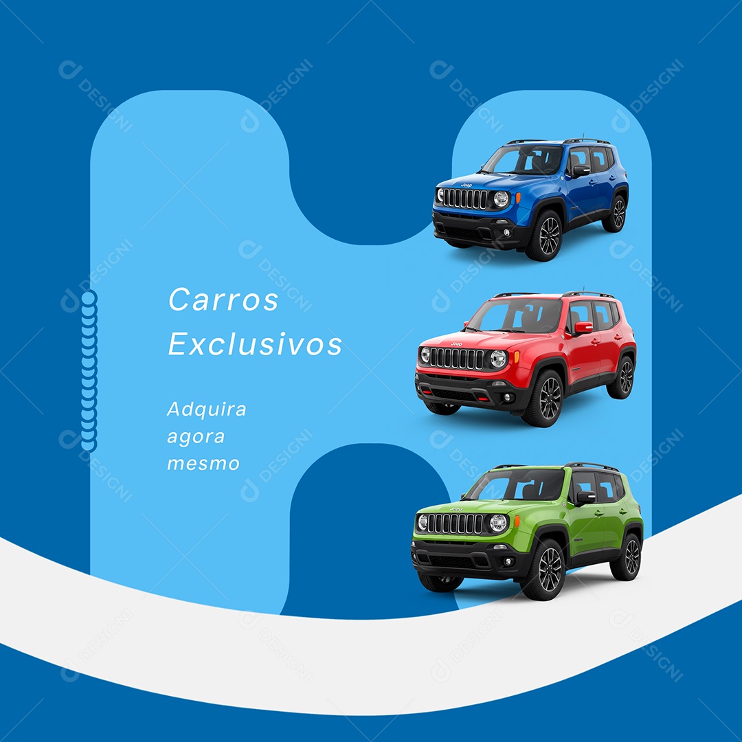 Concessionária Carros Exclusivos Social Media PSD Editável
