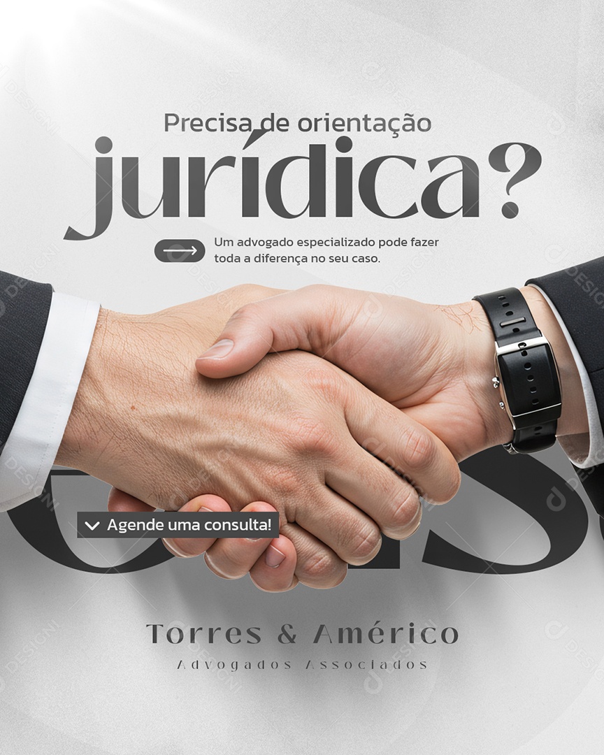 Advocacia Precisa de Proteção Jurídica Social Media PSD Editável