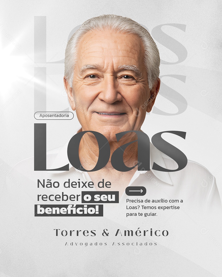 Advocacia Não Deixe de Receber seu Beneficio Social Media PSD Editável