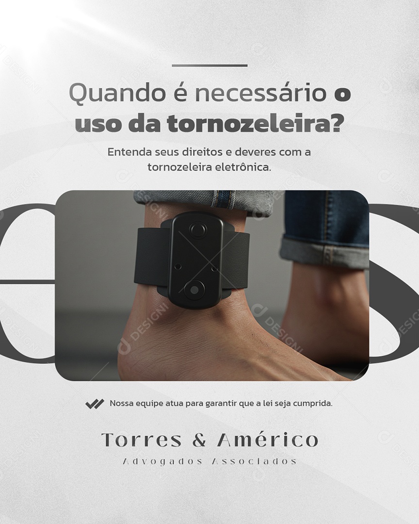 Advocacia Entenda Seus Direitos Social Media PSD Editável