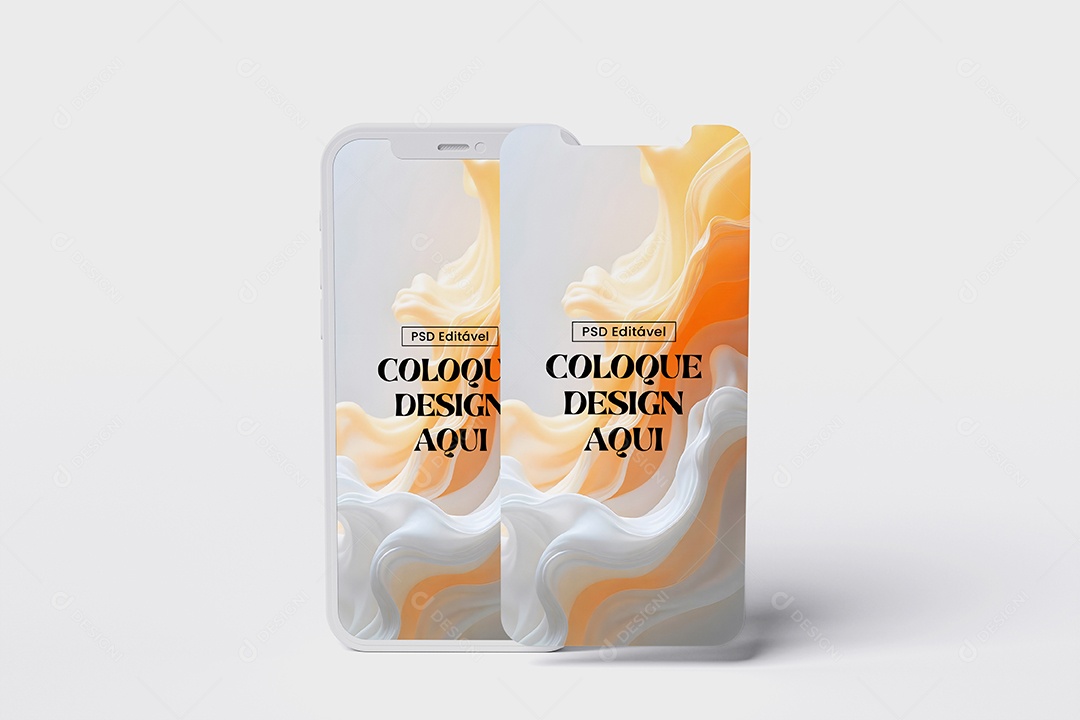 Mockup de Tela de IPhones PSD Editável
