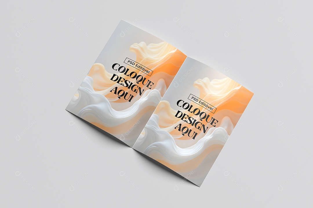 Mockup de Dois Panfletos PSD Editável