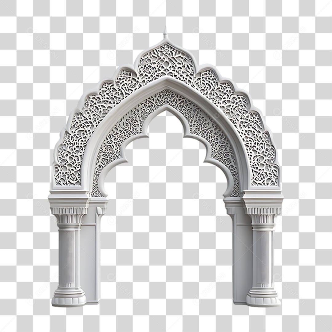 Arco Dourado PNG Transparente