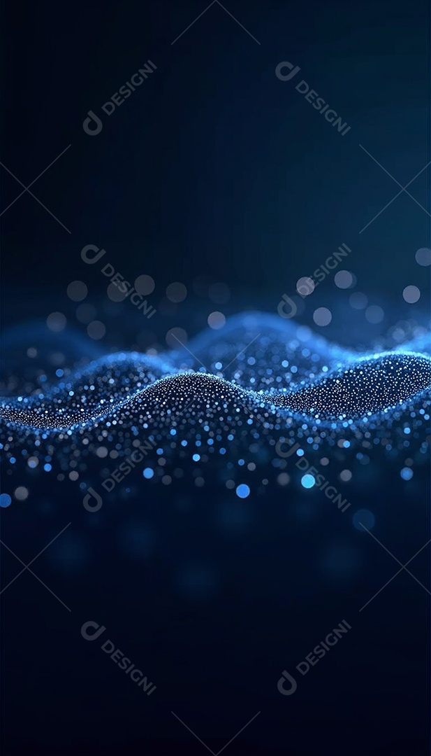 Ponto abstrato conectado com linha gradiente IA generativa