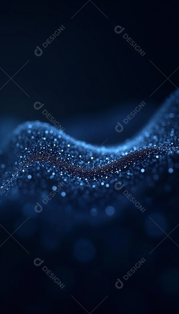 Ponto abstrato conectado com linha gradiente IA generativa