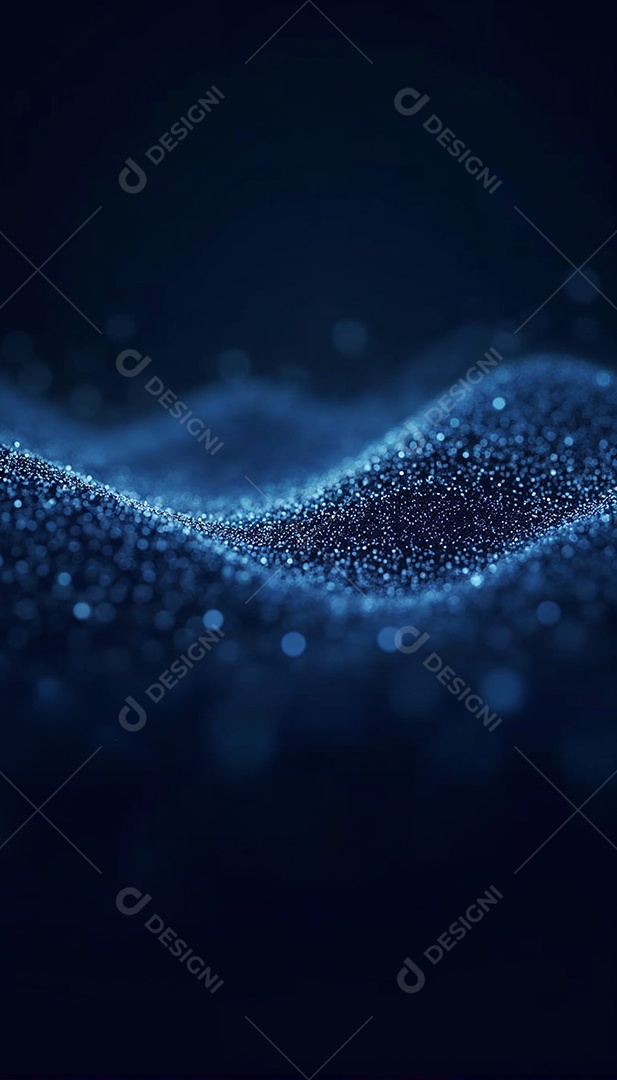 Ponto abstrato conectado com linha gradiente IA generativa