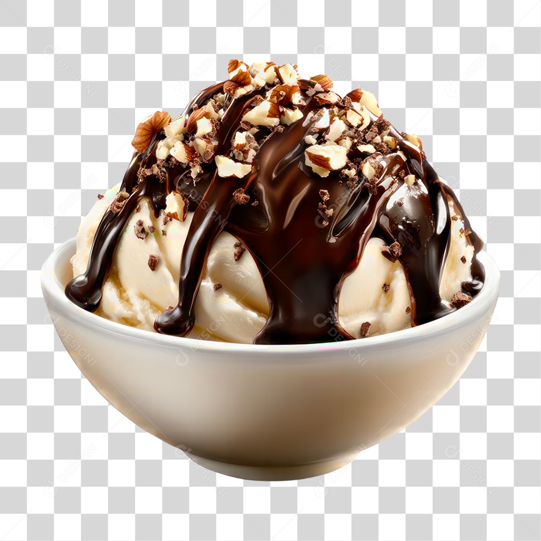 Tigela de Sorvete PNG Transparente