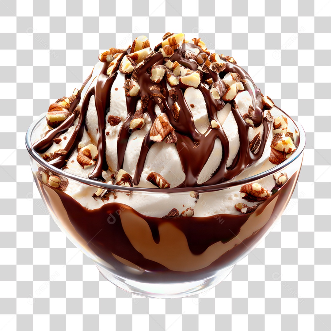 Tigela de Sorvete PNG Transparente