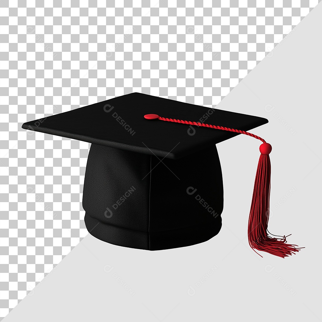 Capelo Laço Vermelho Elemento Para Composição PSD