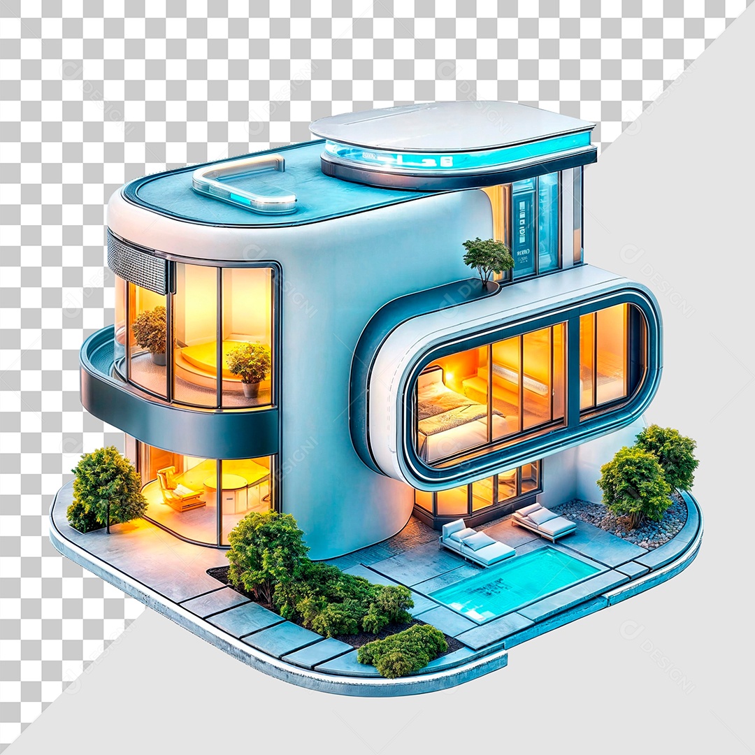 Propriedade de Casa Elemento Para Composição PSD