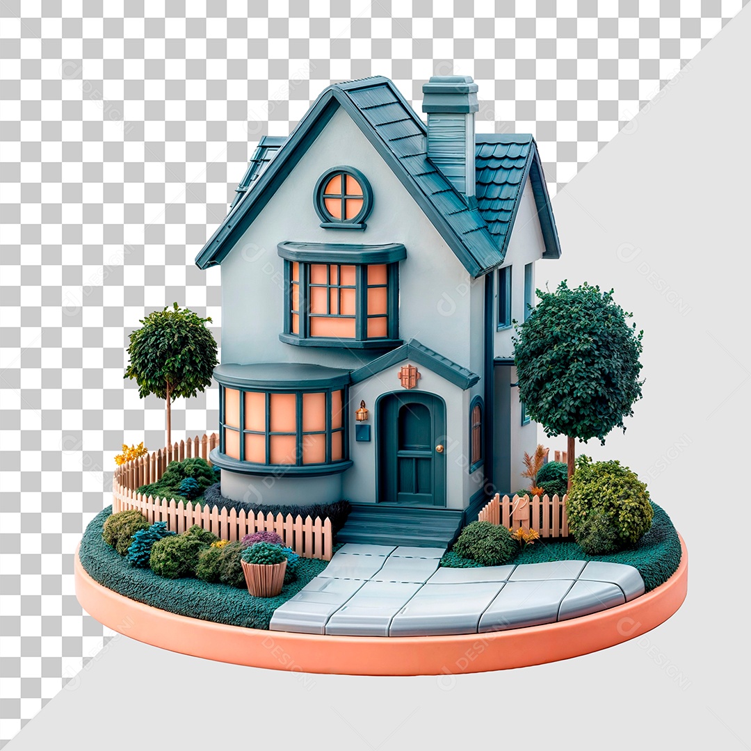 Propriedade de Casa Elemento Para Composição PSD